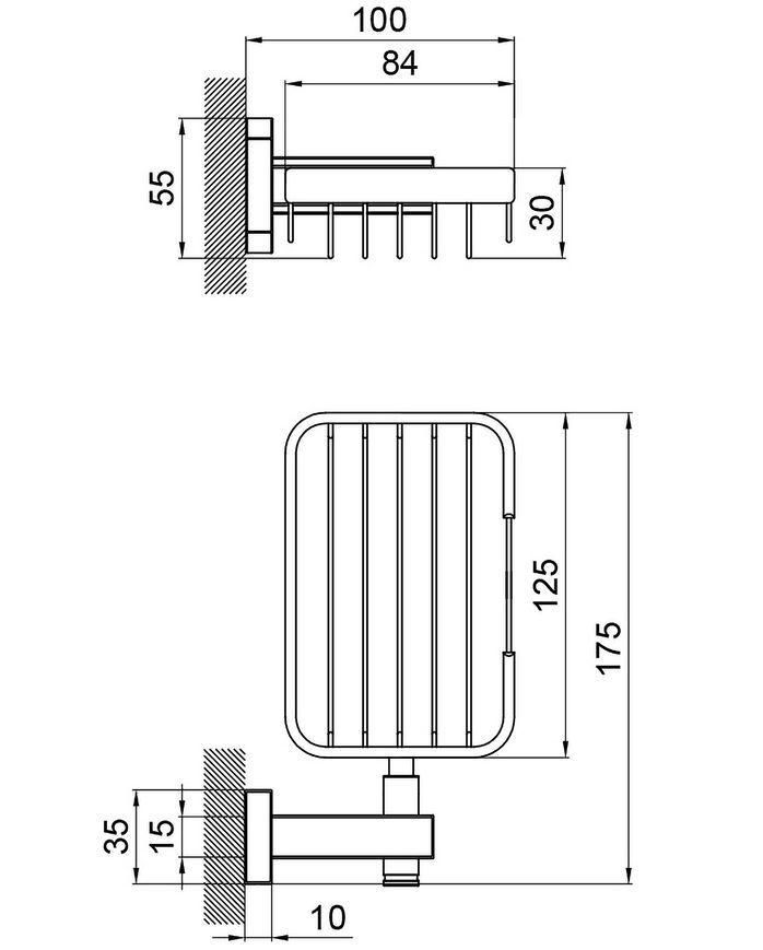 Мильниця QTAP Liberty BLM 1156 чорна матова QTLIBBLM1156