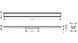 Трап душовий HANSGROHE RainDrain Original 900 мм Brushed Stainless Steel 56199800 нержавіюча сталь - 56199800 - 2
