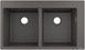 Кухонная мойка HANSGROHE S510-F770 770х510 на две чаши 370/370 Stonegrey серый камень 43316290 - 43316290 - 1