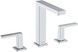 Смеситель для раковины на 3 отверстия HANSGROHE Tecturis E 150 EcoSmart+ Chrome 73030000 хром с донным клапаном - 73030000 - 1