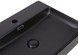 Раковина QTAP Nando LT 595х440х130 Matt black з донним клапаном QT12112173MBMB - QT12112173MBMB - 5