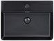 Раковина QTAP Nando LT 595х440х130 Matt black з донним клапаном QT12112173MBMB - QT12112173MBMB - 1