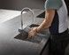 Смеситель для кухонной мойки HANSGROHE Aquno Select M81 170 3jet с вытяжным изливом 73837000 хром - 73837000 - 16