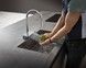 Смеситель для кухонной мойки HANSGROHE Aquno Select M81 170 3jet с вытяжным изливом 73837000 хром - 73837000 - 17