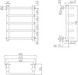 Полотенцесушитель водяной LIDZ Standard (CRM) D32/20х1/2" 400x700 P5 - LSTNDD32201240705WAT - 6