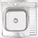 Кухонна мийка LIDZ 6060-L Satin 0,6 мм (155) LIDZ6060LSAT06 - LIDZ6060LSAT06 - 1