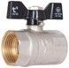 Кран кульовий Thermo Alliance Base 1" ВР прямий, латунь, PN40, метелик SD602W25 - SD602W25 - 1