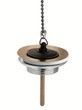 Злив McALPINE до умивальника 1 1/4&Prime; x 65 мм з решіткою, корком та ланцюжком 255AB бронза - 255AB