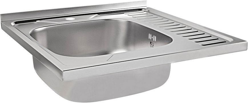 Кухонна мийка LIDZ 6060-L Satin 0,6 мм (155) LIDZ6060LSAT06 - LIDZ6060LSAT06