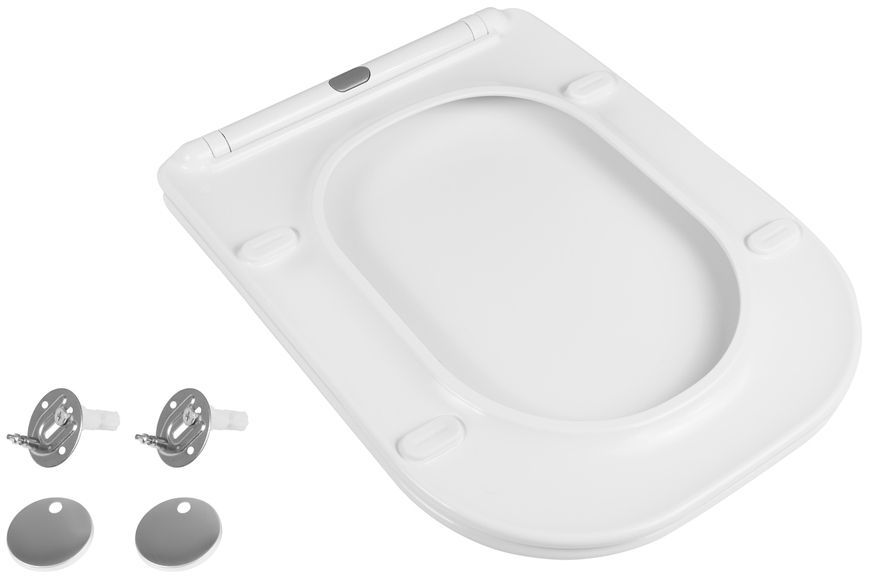 Сиденье для унитаза QTAP Presto с микролифтом Slim QT26992615EW - QT26992615EW