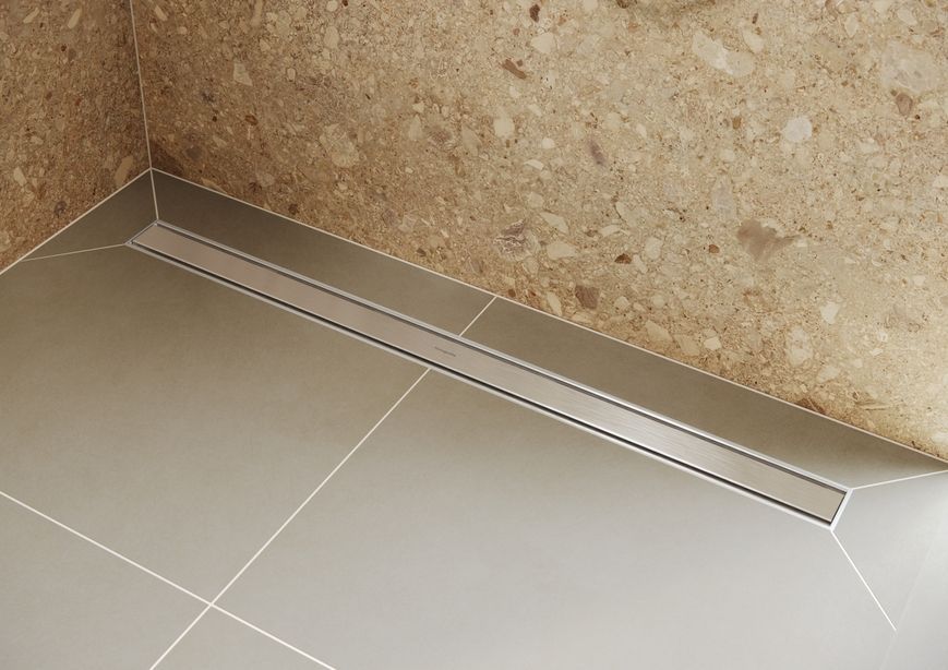 Трап душовий HANSGROHE RainDrain Original 900 мм Brushed Stainless Steel 56199800 нержавіюча сталь - 56199800