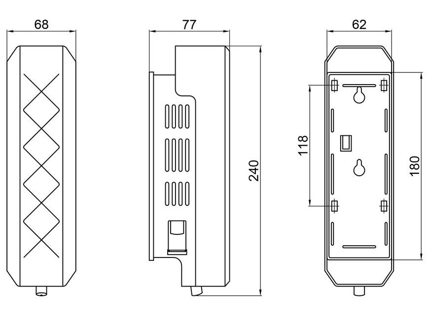 Диспенсер для рідкого мила QTAP Davcovac mydla DM350WP1 - DM350WP1