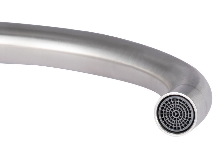Смеситель для кухни Lidz Wind 013F двухвентильный Nickel LDWIN013FNKS43390 - LDWIN013FNKS43390