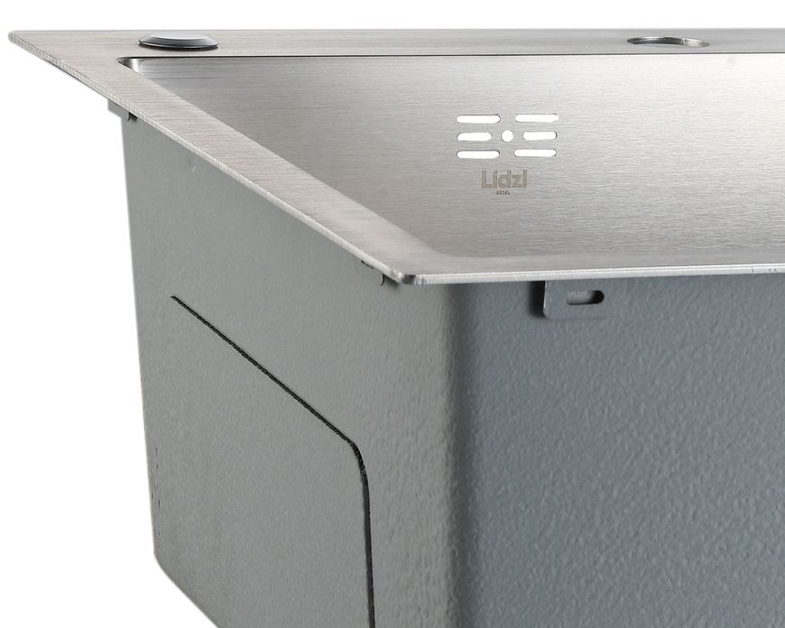 Кухонна мийка інтегрована Lidz Handmade Max 500 H7849R Brushed Steel 3,0/1,0 збільшена чаша LDH7849RBRU49464 - LDH7849RBRU49464