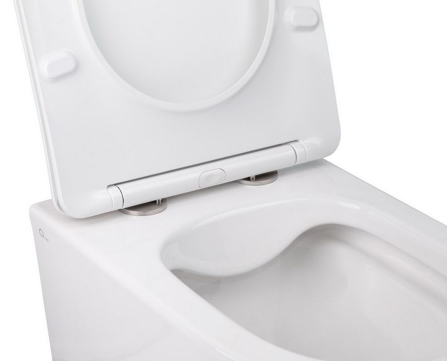 Унітаз підвісний QTAP Swan безобідковий з сидінням Soft-close QT16335178W - QT16335178W