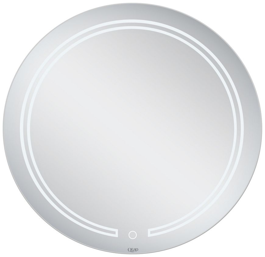 Зеркало QTAP Jay N круглое R590 с LED-подсветкой, сенсорный выключатель QT07782504W