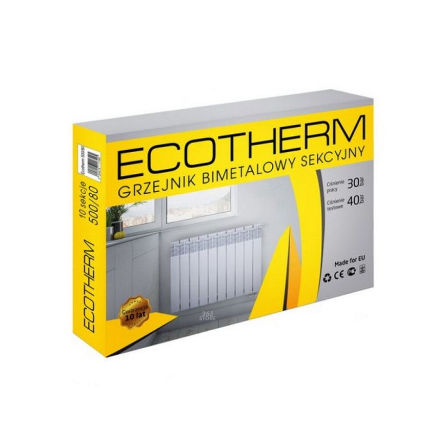 Радіатор біметалевий ECO Ecotherm 500/80 - E50080B-