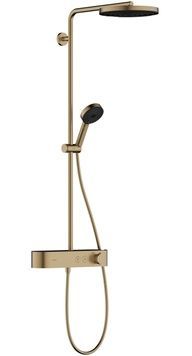 Душова система HANSGROHE Pulsify S Showerpipe 260 1jet з термостатом Brushed Bronze 24220140 бронза - 24220140