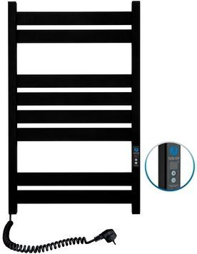 Полотенцесушитель электрический NAVIN Largo 500х800 Digital таймер регулятор левый 12-244152-5080 черный муар - 12-244152-5080