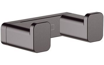 Гачок для рушників подвійний HANSGROHE AddStoris Brushed Black Chrome 41755340 чорний хром