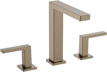 Змішувач для раковини на 3 отвори HANSGROHE Tecturis E 150 EcoSmart+ Brushed Bronze 73030140 бронза з донним клапаном - 73030140