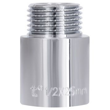 Подовжувач латунний хромований Thermo Alliance Forte 1/2" ВРх1/2" ЗР, 25 мм TAF1301525