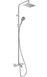 Душевая система HANSGROHE Vernis Shape Showerpipe 230 1jet EcoSmart с термостатом и изливом 26098000 хром - 26098000 - 1