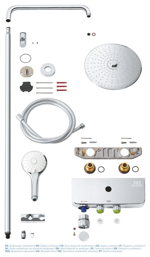 Душова система термостатична GROHE Euphoria Smart Control System 260 Mono 26509000 - 26509000