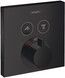 Термостат скрытого монтажа HANSGROHE ShowerSelect на 2 функции Matt Black 15763670 черный матовый - 15763670 - 1