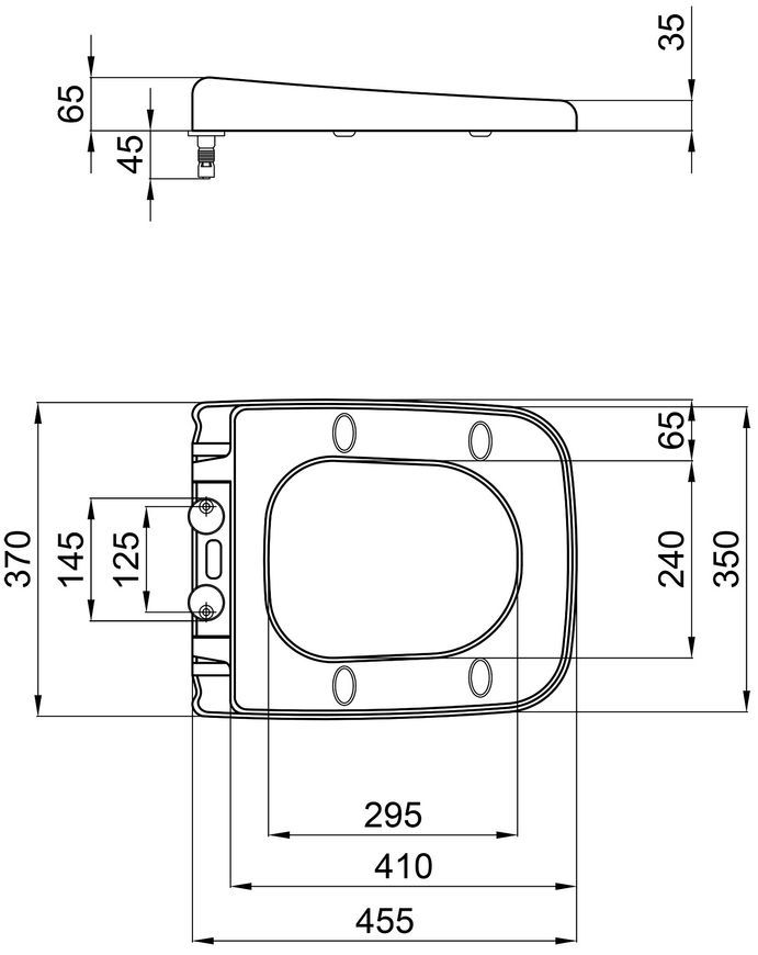 Сидіння для унітаза QTAP Gemini з мікроліфтом Slim QT25992614EW - QT25992614EW