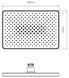 Лейка для верхнего душа Qtap Hlavova 280x190 мм прямоугольная Chrome QTHLA107CRM45946 - QTHLA107CRM45946 - 2