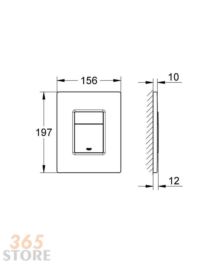 Інсталяція GROHE Rapid SL 38827000 з панеллю зливу 38732000 - 38827000