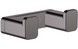 Гачок для рушників подвійний HANSGROHE AddStoris Brushed Black Chrome 41755340 чорний хром