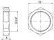 Контргайка латунная SD Forte 3/4" никелированная SF35020