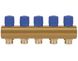 Коллектор ICMA с регулировочными вентилями 1" 5 выходов №1105 (Blue) 871105PQ0512