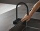 Змішувач для кухонної мийки HANSGROHE Aquno Select M81 170 3jet з витяжним виливом Matt Black 73837670 чорний матовий - 73837670 - 9