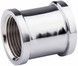 Муфта латунная SD Forte 1/2"х1/2" равнопроходная хромированная SF356H15