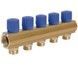 Коллектор&nbsp;ICMA&nbsp;с&nbsp;регулировочными&nbsp;вентилями&nbsp;1" 5 выходов №1105 (Blue) 871105PQ0512
