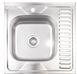 Кухонна мийка LIDZ 6060-L Decor 0,8 мм (180) - LIDZ6060LDEC08 - 1