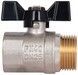 Кран кульовий Thermo Alliance Base 1" ВЗ прямий, латунь, PN40, метелик SD607W25 - SD607W25 - 5