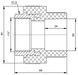 Муфта PPR BLUE OCEAN 50х1" 1/2 ВР BOHTIA5005XXX - BOHTIA5005XXX - 2
