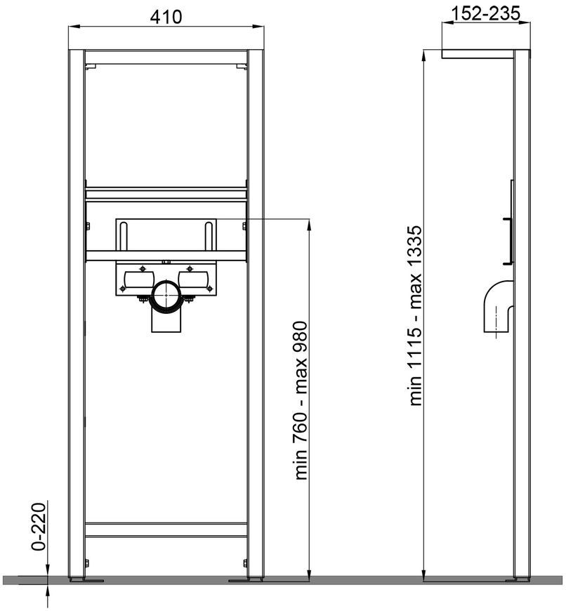 Інсталяція для раковини QTAP Nest QT0111705B - QT0111705B