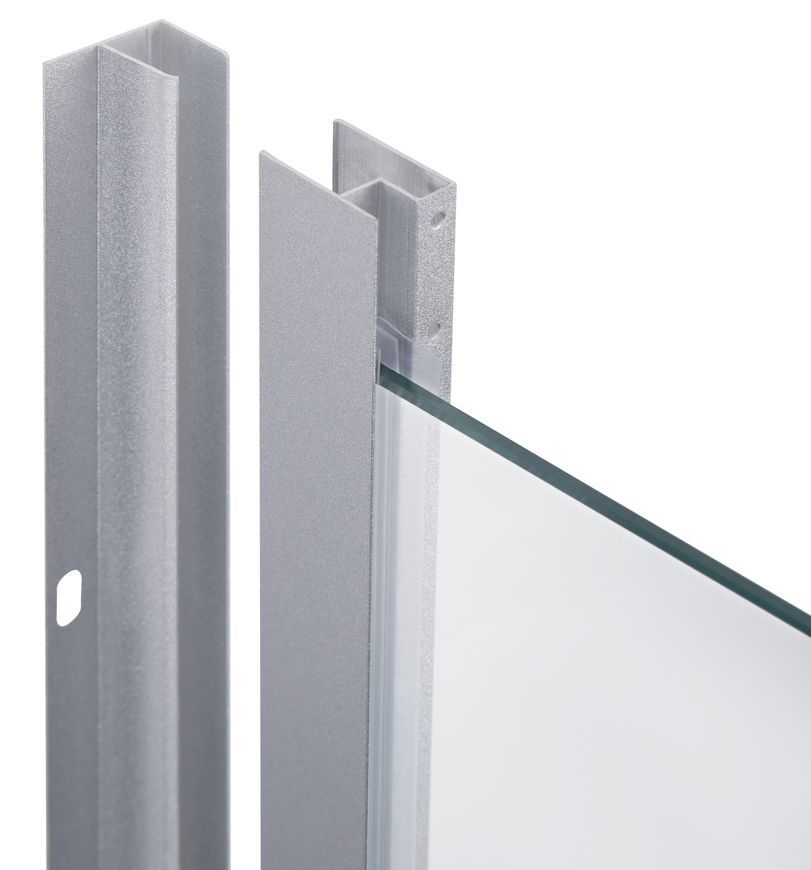 Душова кабіна LIDZ WIEŻA 80x80 SC80x80.SAT.MID.L, скло Linie 4 мм без піддону - LWISC8080SATMIDL2