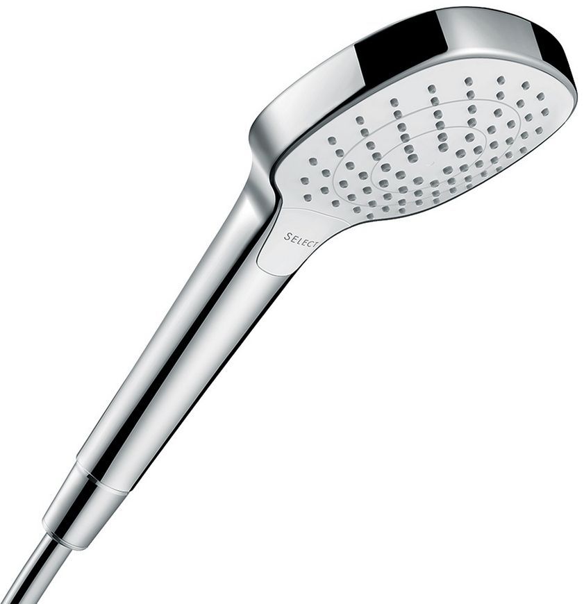 Душовий набір HANSGROHE Croma Select E 110 3jet Vario 65 см з мильницею Chrome/White 26586400 хром/білий - 26586400