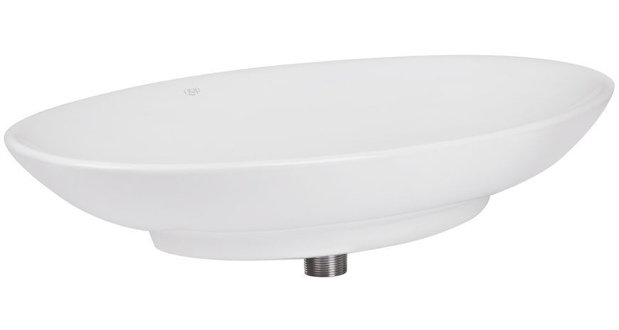 Раковина-чаша QTAP Dove 680х420х120 White з донним клапаном QT0611K160W - QT0611K160W