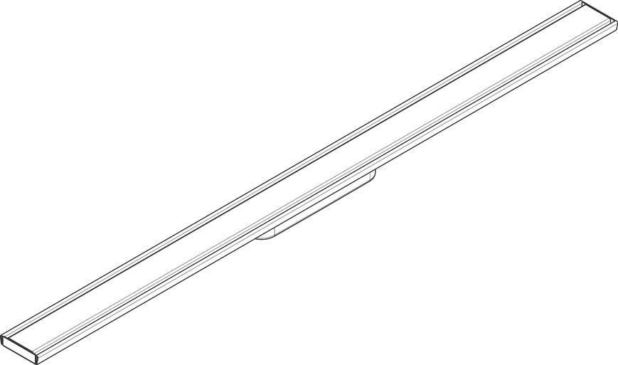 Трап душовий HANSGROHE RainDrain Original 1000 мм Brushed Stainless Steel 56200800 нержавіюча сталь - 56200800