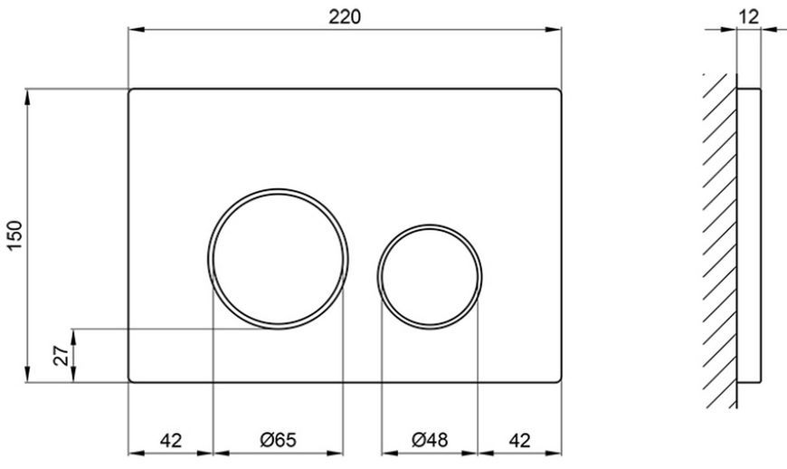 Набір QTAP інсталяція 3 в 1 Nest QT0133M425 з панеллю змиву круглою QT0111M11111SAT + унітаз з сидінням Tern QT1733052ERW - QT1733052ERW0133M425M11111SAT