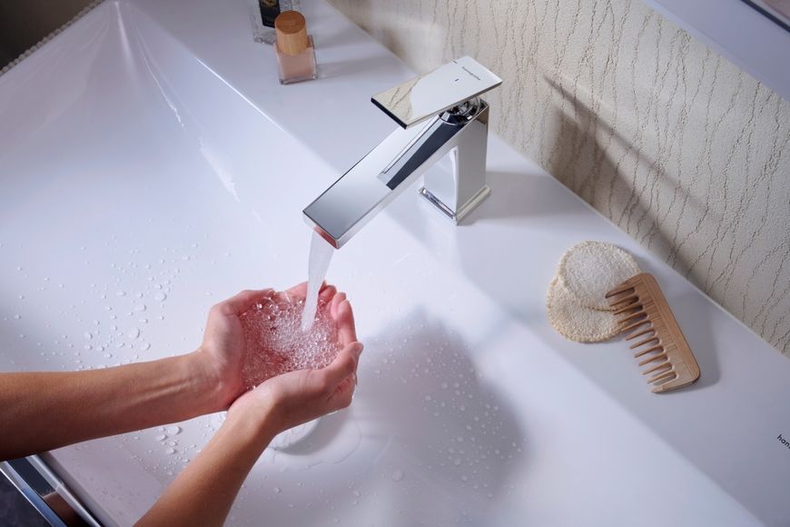 Змішувач для раковини HANSGROHE Tecturis E 110 CoolStart EcoSmart+ Chrome 73012000 хром - 73012000