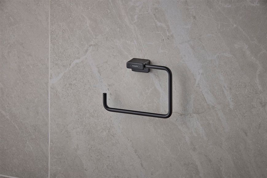 Полотенцедержатель (кольцо) HANSGROHE AddStoris Matt Black 41754670 черный матовый