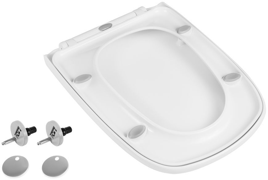 Сидіння для унітаза QTAP Gemini з мікроліфтом Slim QT25992614EW - QT25992614EW